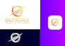 design unique and colorful gradient logo for your brand